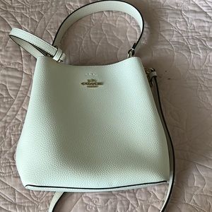 white/ivory Coach Tote Brand New